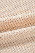 Textured Open Knit Slouchy V Neck Pullover Sweater