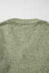 Textured Open Knit Slouchy V Neck Pullover Sweater