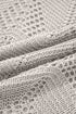 Textured Open Knit Zigzag Hem Pullover Sweater