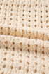 Textured Open Knit Zip Front Cardigan Sweater