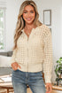 Textured Open Knit Zip Front Cardigan Sweater