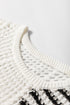 Textured Open Stitch Relaxed Fit Pullover Sweater