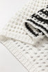 Textured Open Stitch Relaxed Fit Pullover Sweater