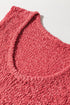 Textured Open Stitch Scoop Neck Sweater Tank Top