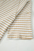 Textured Patchwork Stripe Print Half Sleeve Top