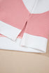 Textured Patchwork Tee And Two Piece Short Sets