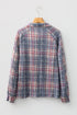 Textured Plaid Long Sleeve Button Down Shirt