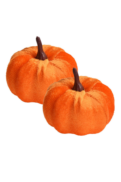 Textured Plush Faux Foam Tabletop Pumpkin Decoration