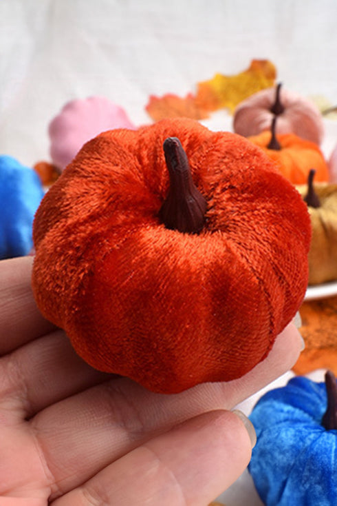 Textured Plush Faux Foam Tabletop Pumpkin Decoration