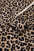 Textured Pocket Animal Print Stripe Detail Hoodie