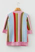 Textured Pointelle Knit Short Sleeve Crew Neck Top