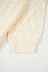 Textured Pointelle Knit Short Sleeve Pullover Sweater
