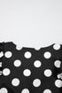 Textured Polka Dot Flutter Sleeve V Neck Blouse