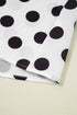 Textured Polka Dot Flutter Sleeve V Neck Blouse