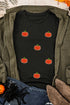 Textured Pumpkin Appliqu? Short Sleeve Graphic Tee
