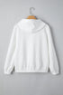 Textured Quilted Geometric Knit Pullover Hoodie