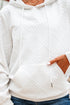 Textured Quilted Geometric Knit Pullover Hoodie