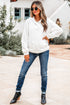 Textured Quilted Geometric Knit Pullover Hoodie
