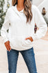 Textured Quilted Geometric Knit Pullover Hoodie