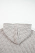 Textured Quilted Quarter Zip Pullover Hoodie