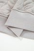 Textured Quilted Quarter Zip Pullover Hoodie