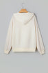 Textured Raglan Sleeve Half Zip Pullover Hoodie