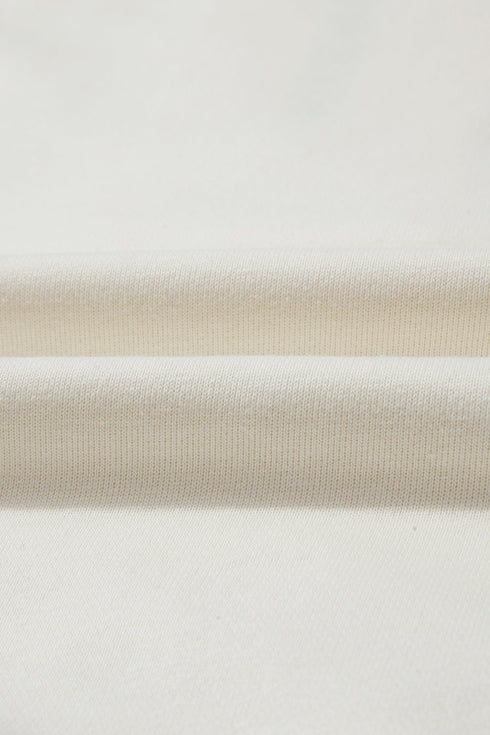 Textured Raglan Sleeve Half Zip Pullover Hoodie