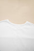 Textured Raw Seam Pullover And Drawstring Wide Leg Loungewear