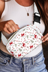 Textured Rectangular Wide Strap Adjustable Crossbody Bag