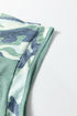 Textured Ribbed Camouflage Patchwork V Neck Tee