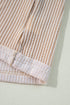Textured Ribbed Collared Balloon Sleeve Babydoll Top