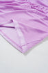 Textured Ribbed Collared Balloon Sleeve Babydoll Top