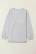 Textured Ribbed Corduroy Long Sleeve Oversized Sweatshirt