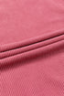 Textured Ribbed Corduroy Long Sleeve Oversized Sweatshirt