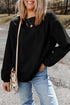 Textured Ribbed Corduroy Long Sleeve Oversized Sweatshirt