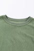 Textured Ribbed Corduroy Long Sleeve Oversized Sweatshirt