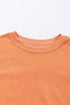 Textured Ribbed Corduroy Long Sleeve Oversized Sweatshirt
