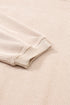 Textured Ribbed Corduroy Long Sleeve Oversized Sweatshirt