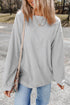 Textured Ribbed Corduroy Long Sleeve Oversized Sweatshirt