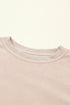 Textured Ribbed Corduroy Long Sleeve Oversized Sweatshirt