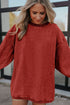 Textured Ribbed Corduroy Long Sleeve Oversized Sweatshirt