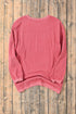 Textured Ribbed Corduroy Long Sleeve Oversized Sweatshirt