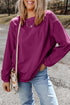 Textured Ribbed Corduroy Long Sleeve Oversized Sweatshirt