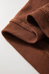 Textured Ribbed Corduroy Long Sleeve Oversized Sweatshirt