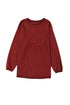 Textured Ribbed Corduroy Long Sleeve Oversized Sweatshirt