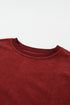 Textured Ribbed Corduroy Long Sleeve Oversized Sweatshirt