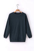 Textured Ribbed Corduroy Long Sleeve Oversized Sweatshirt