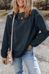 Textured Ribbed Corduroy Long Sleeve Oversized Sweatshirt