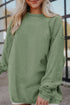 Textured Ribbed Corduroy Long Sleeve Oversized Sweatshirt