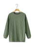 Textured Ribbed Corduroy Long Sleeve Oversized Sweatshirt
